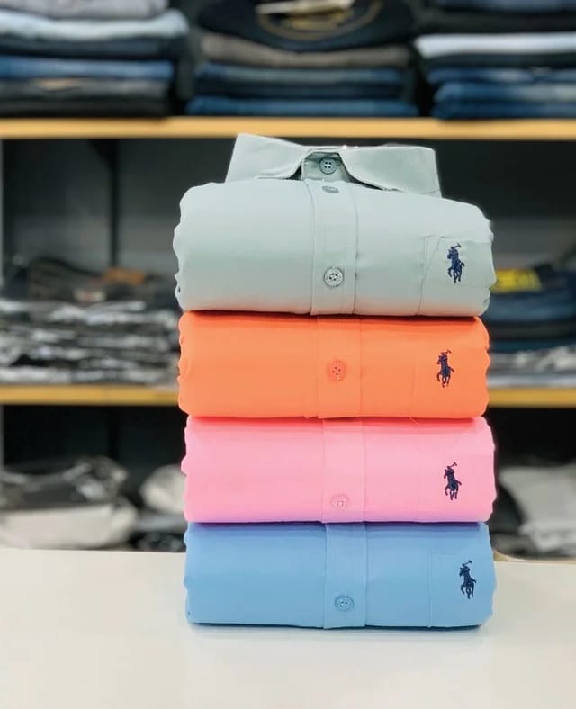 Rl Polo Plain Shirts (Combo Of 4 Pieces)