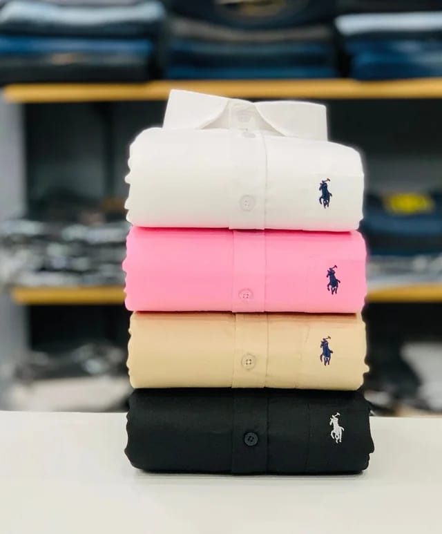 Rl Polo Plain Shirts (Combo Of 4 Pieces)