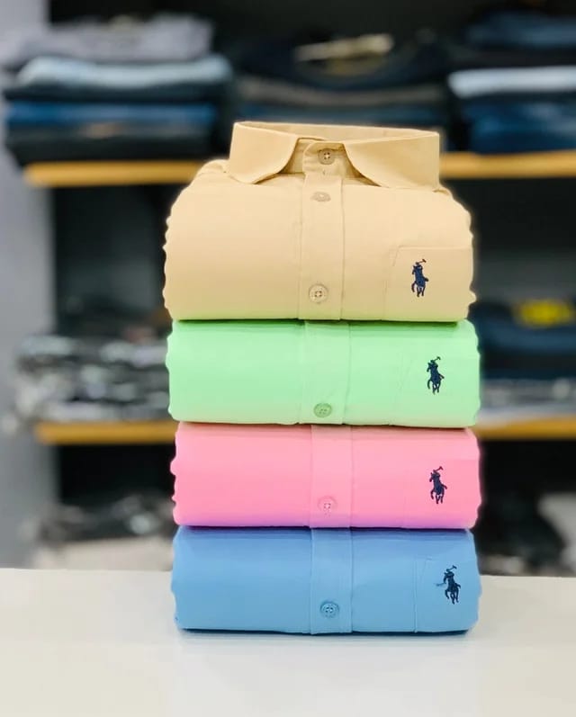 Rl Polo Plain Shirts (Combo Of 4 Pieces)