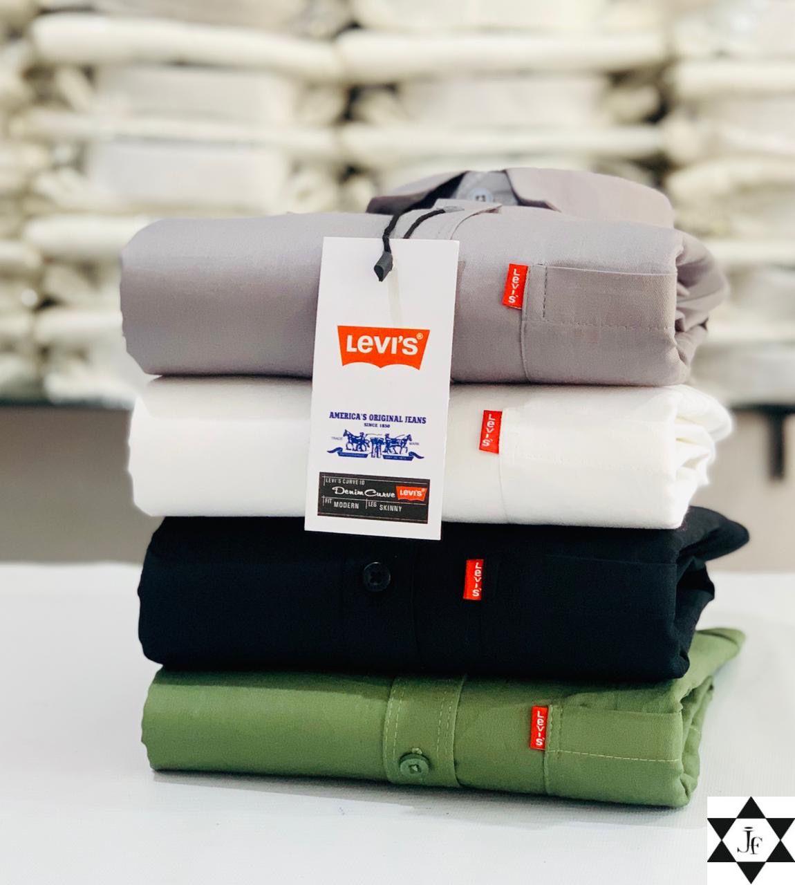 Levis Premium Plain Shirts Combo (Pack of 4)