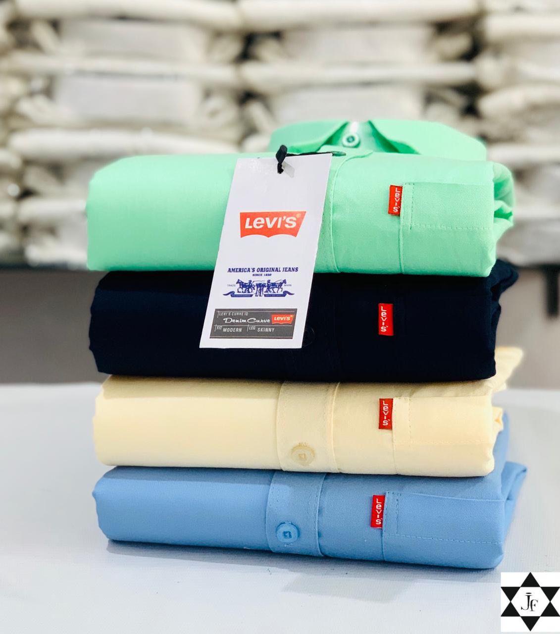 Levis Premium Plain Shirts Combo (Pack of 4)