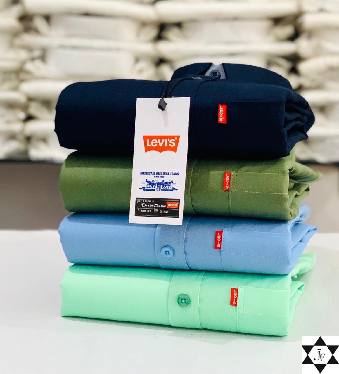 Levis Premium Plain Shirts Combo (Pack of 4)