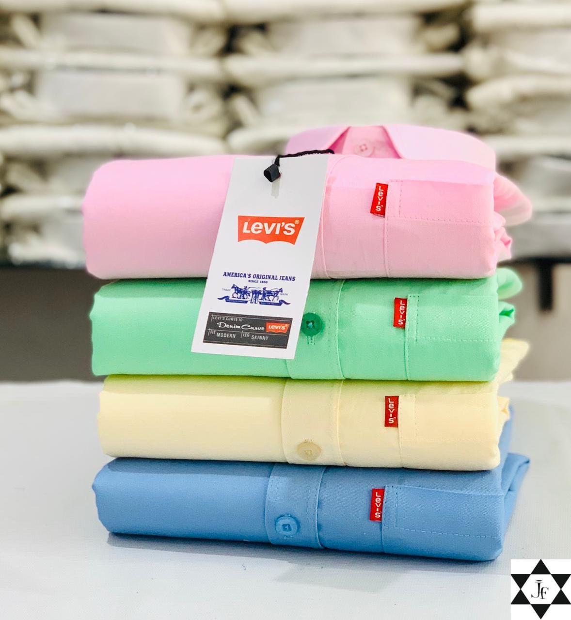 Levis Premium Plain Shirts Combo (Pack of 4)