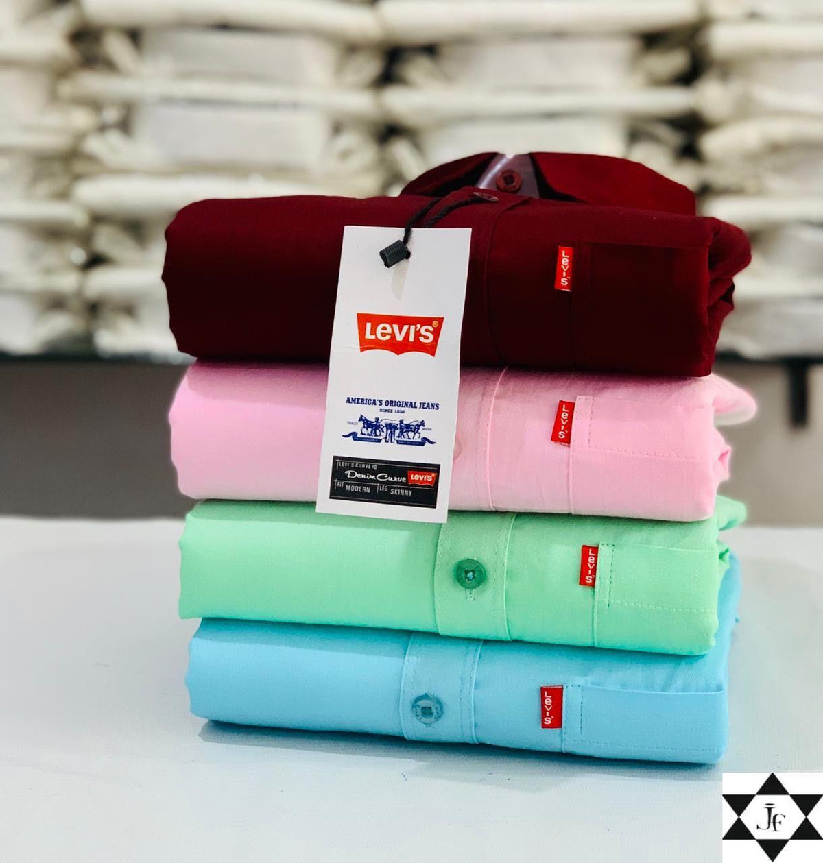 Levis Premium Plain Shirts Combo (Pack of 4)