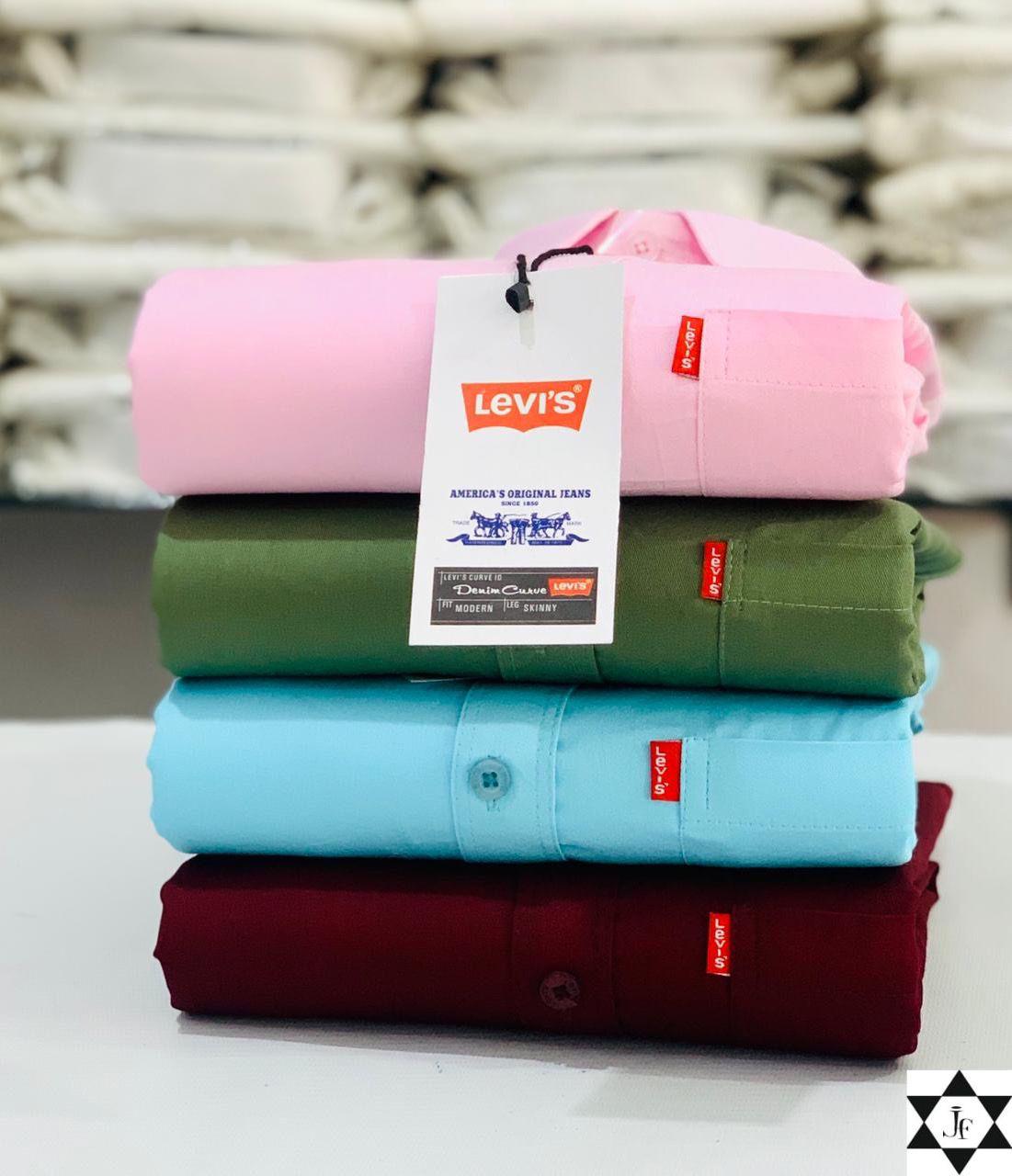 Levis Premium Plain Shirts Combo (Pack of 4)