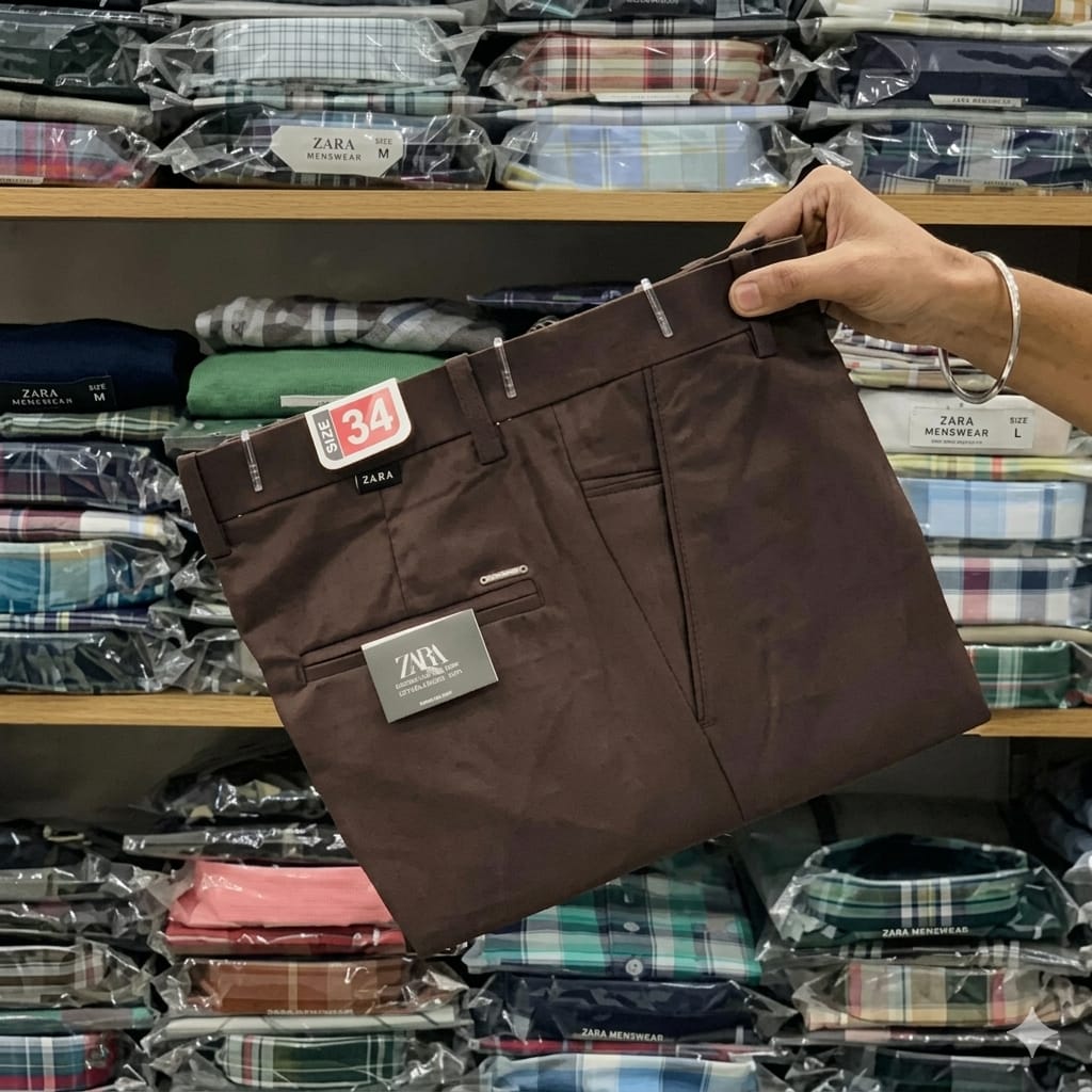 Zara Cotton Pant For Men's