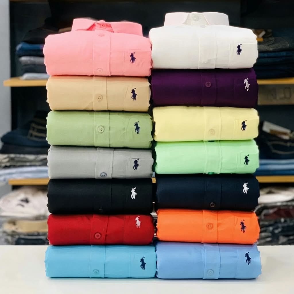 Rl Polo Plain Shirts Combo