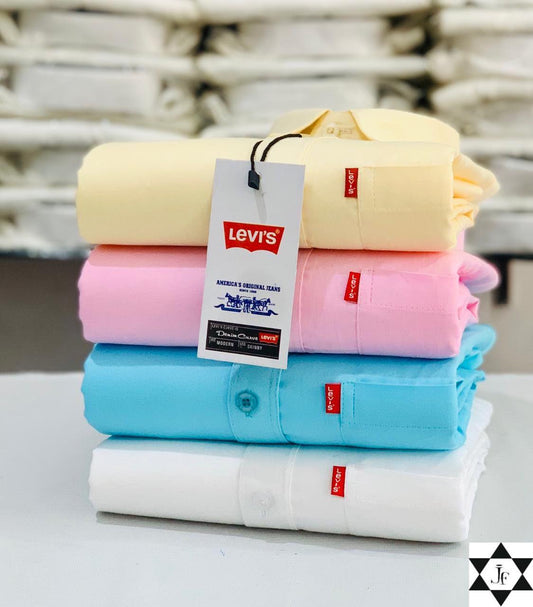 Levis Premium Plain Shirts Combo (Pack of 4)