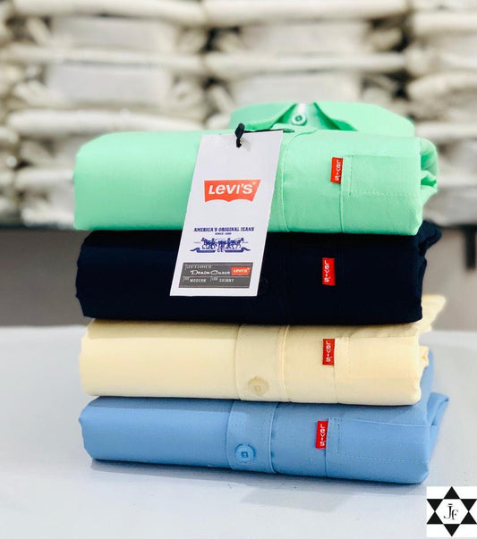 Levis Premium Plain Shirts Combo (Pack of 4)