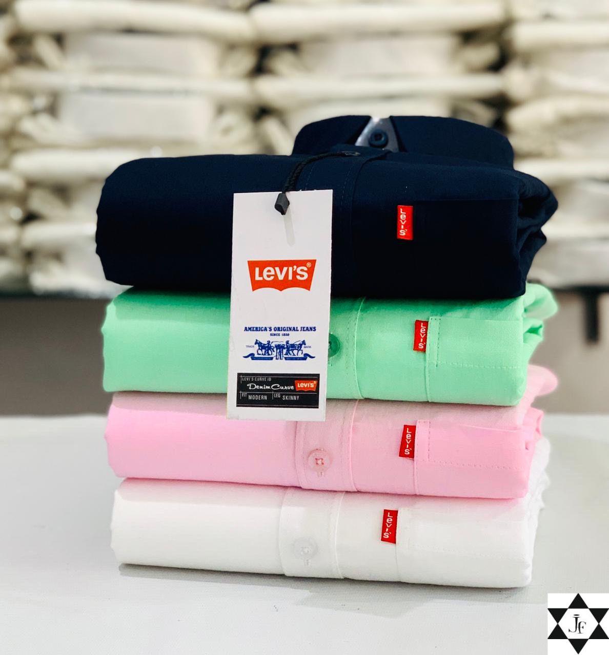 Levis Premium Plain Shirts Combo (Pack of 4)