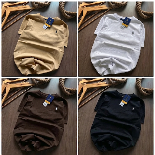 RL PoIo Plain Tshirts (Pack Of 4pc)