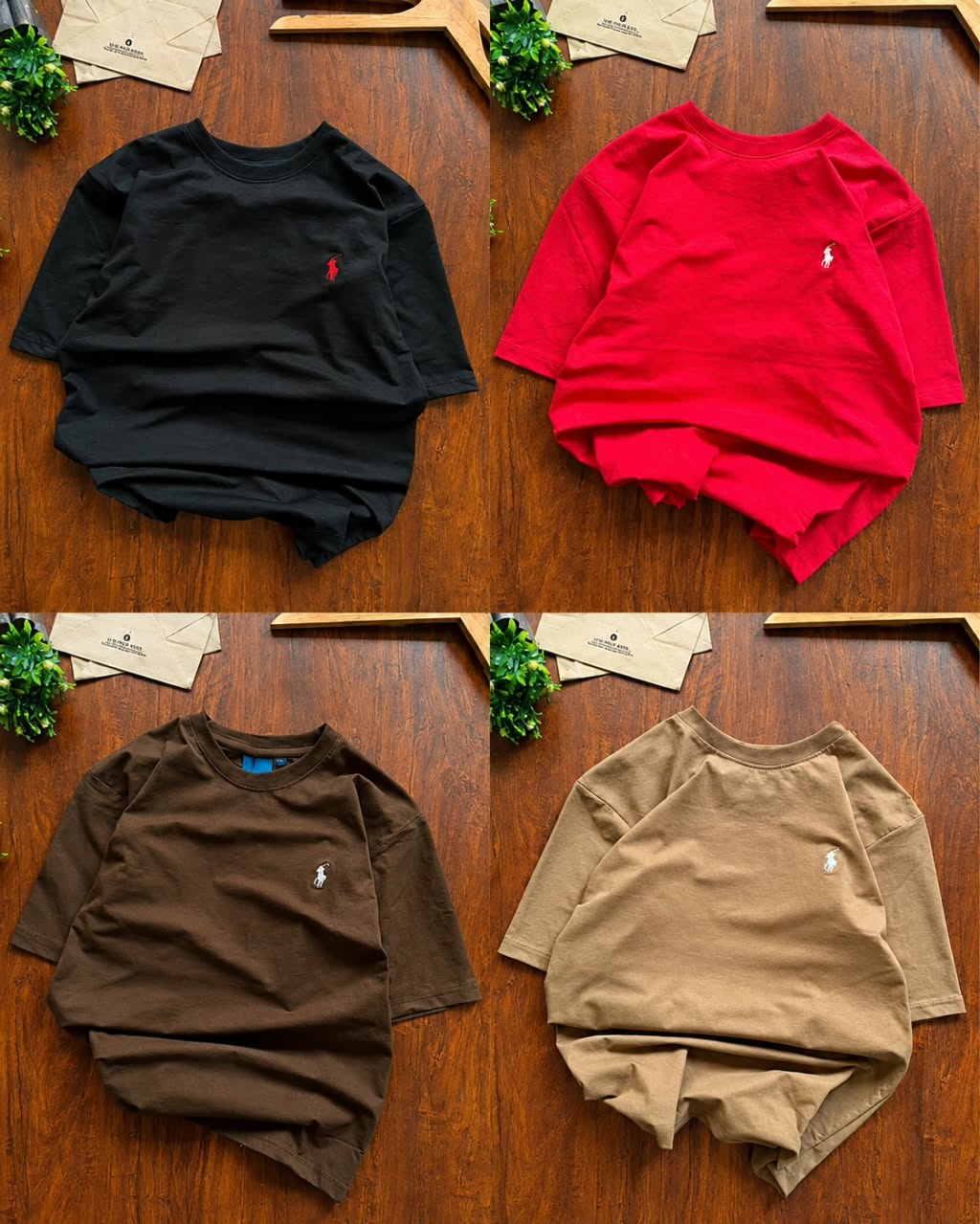 RL PoIo Plain Tshirts (Pack Of 4pc)