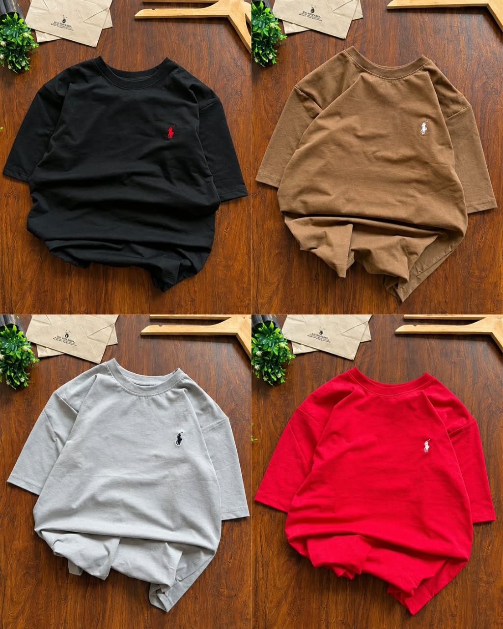 RL PoIo Plain Tshirts (Pack Of 4pc)