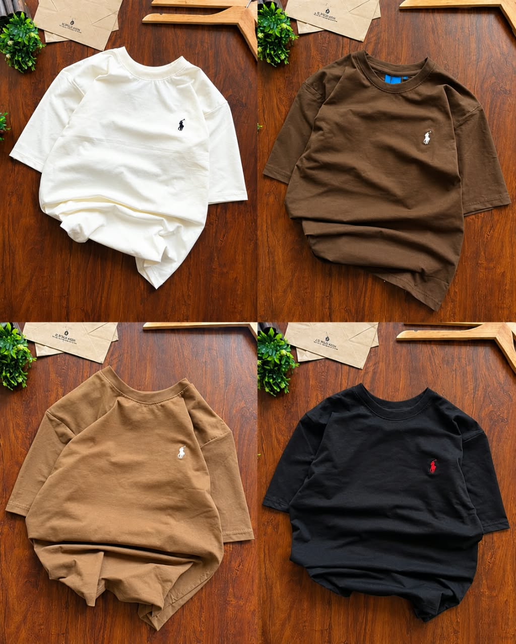 RL PoIo Plain Tshirts (Pack Of 4pc)