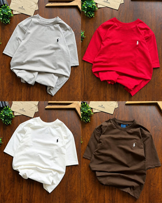 RL PoIo Plain Tshirts (Pack Of 4pc)
